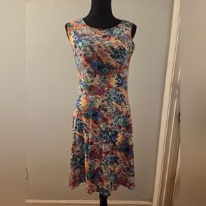 Vibrant Floral Midi Dress
